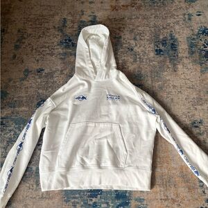 American Eagle White Racing Hoodie